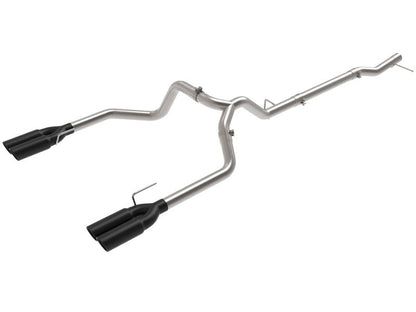 aFe 23 - 24 GM Trucks L6 - 3.0L (td) LZ0 Vulcan Series 3in 304 SS DPF - Back Exhaust System w/ Black Tip - DPF Back - aFe