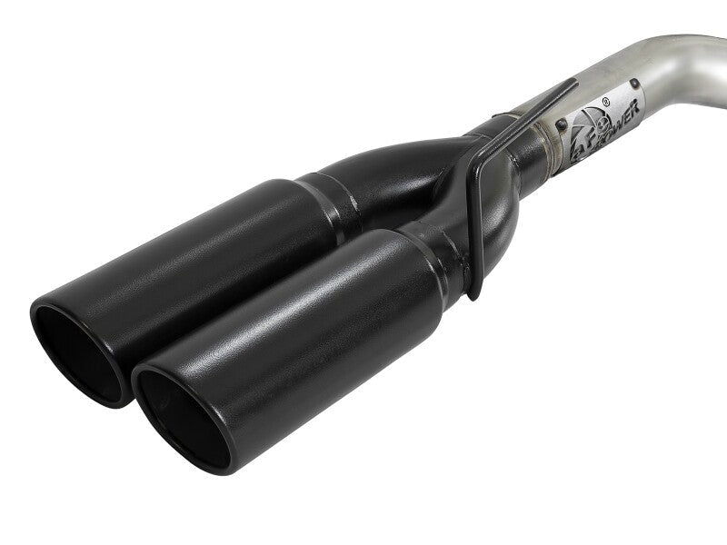 aFe 23 - 24 GM Trucks L6 - 3.0L (td) LZ0 Vulcan Series 3in 304 SS DPF - Back Exhaust System w/ Black Tip - DPF Back - aFe