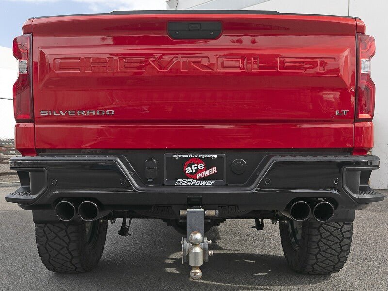 aFe 23 - 24 GM Trucks L6 - 3.0L (td) LZ0 Vulcan Series 3in 304 SS DPF - Back Exhaust System w/ Black Tip - DPF Back - aFe