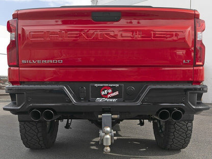 aFe 23 - 24 GM Trucks L6 - 3.0L (td) LZ0 Vulcan Series 3in 304 SS DPF - Back Exhaust System w/ Black Tip - DPF Back - aFe