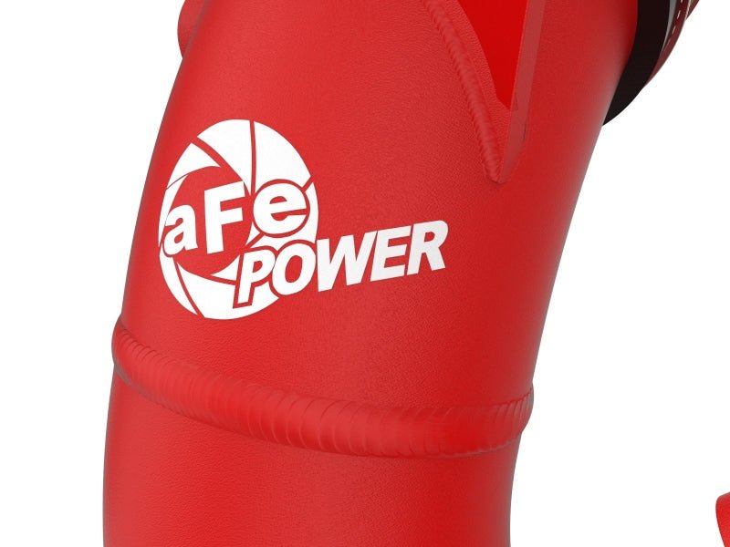aFe 23 - 24 Toyota Sequoia V6 - 3.4L Hybrid BladeRunner 2.5in Aluminum Hot Charge Pipe - Red - Intercoolers - aFe