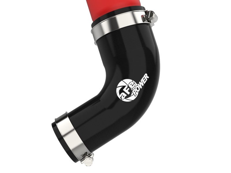 aFe 23 - 24 Toyota Sequoia V6 - 3.4L Hybrid BladeRunner 2.5in Aluminum Hot Charge Pipe - Red - Intercoolers - aFe