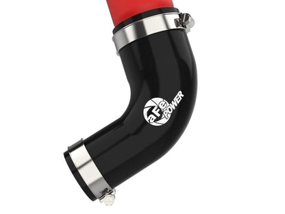 aFe 23 - 24 Toyota Sequoia V6 - 3.4L Hybrid BladeRunner 2.5in Aluminum Hot Charge Pipe - Red - Intercoolers - aFe