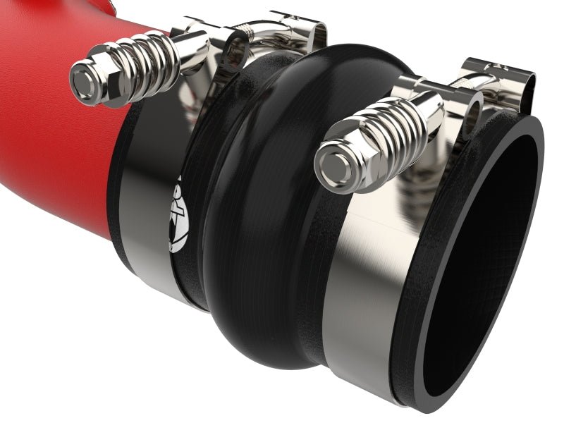 aFe 23 - 25 Ford F250/F350 Super Duty V8 - 6.7L BladeRunner Aluminum Hot & Cold Charge Pipe Kit - Red - Intercoolers - aFe