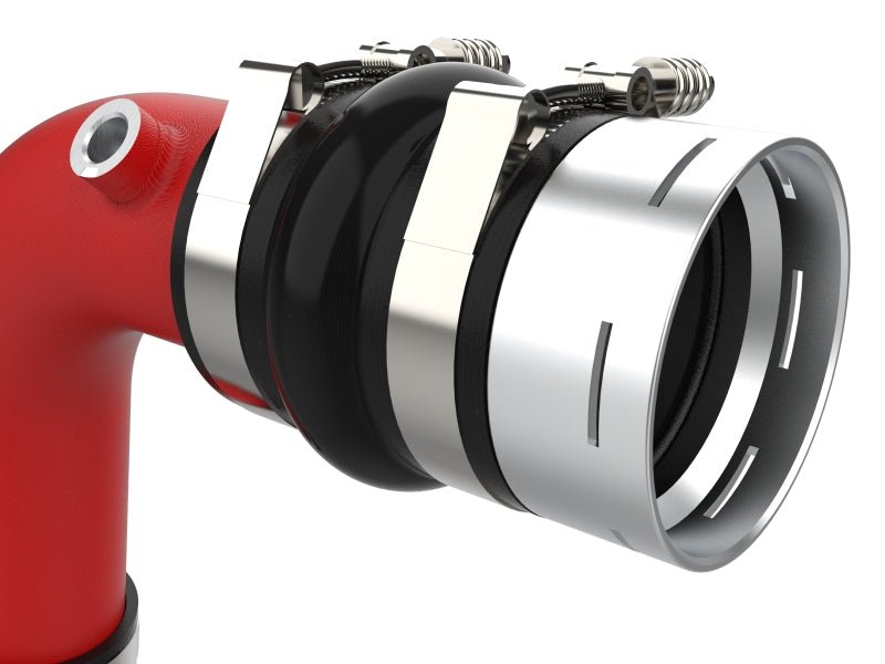 aFe 23 - 25 Ford F250/F350 Super Duty V8 - 6.7L BladeRunner Aluminum Hot & Cold Charge Pipe Kit - Red - Intercoolers - aFe
