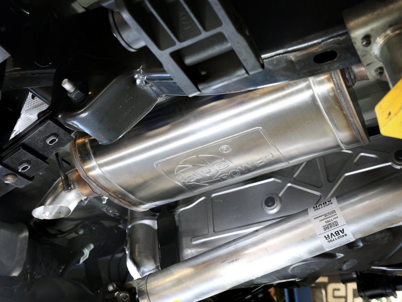 aFe 23-25 GM Colorado/Canyon L4-2.7L (t) ROCK BASHER 3 IN 409 Stainless Steel Cat-Back Exhaust-Catback-aFe