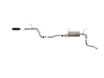 aFe 24 - 25 Toyota Land Cruiser 2 - 1/2in to 3in 304 SS Cat - Back Exhaust System w/ Black Tip - Catback - aFe