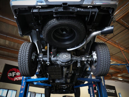 aFe Apollo GT Series 3 - 1/2in 409 SS Axle - Back Exhaust 17 - 20 Ford F - 250/F - 350 Polished Tip No Muffler - Axle Back - aFe