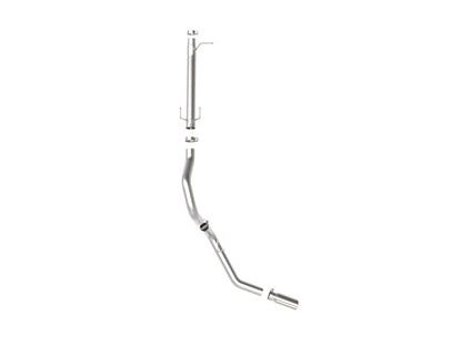 aFe Apollo GT Series 3 - 1/2in 409 SS Axle - Back Exhaust 17 - 20 Ford F - 250/F - 350 Polished Tip No Muffler - Axle Back - aFe
