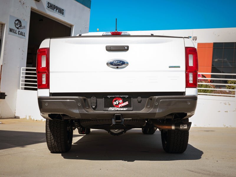 aFe Apollo GT Series 3in 409 SS Axle - Back Exhaust 2019 Ford Ranger 2.3L w/ Black Tips - Axle Back - aFe