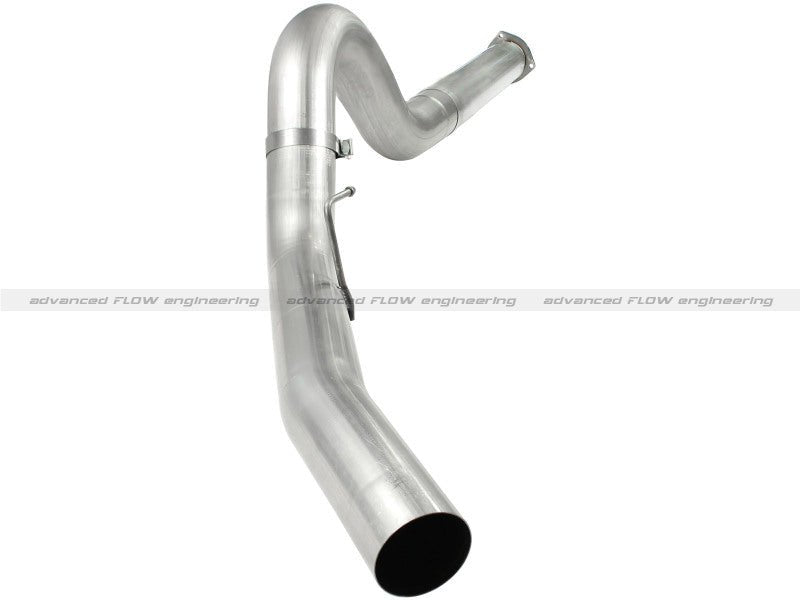 aFe Atlas 5in DPF - Back Aluminized Steel Exh Sys, Ford Diesel Trucks 11 - 14 v8 - 6.7L (td) No tip - DPF Back - aFe