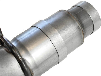 aFe Atlas Exhaust 5in DPF - Back Al Steel 11 - 13 GM Diesel Trucks V8 - 6.6L (td) LML - DPF Back - aFe