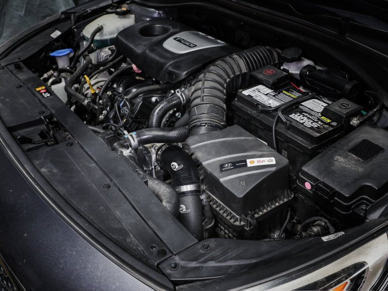 aFe BladeRunner 2 - 1/2 IN Aluminum Cold Charge Pipe Black 17 - 20 Hyundai Elantra GT L4 - 1.6L (t) - Intercoolers - aFe
