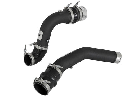 aFe Bladerunner 3in Hot and Cold Side Black Intercooler Tubes 2017 Ford Diesel Trucks V8 6.7L (td) - Intercoolers - aFe