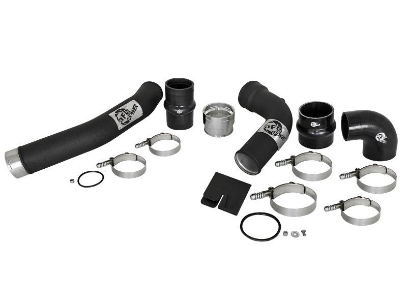 aFe Bladerunner 3in Hot and Cold Side Black Intercooler Tubes 2017 Ford Diesel Trucks V8 6.7L (td) - Intercoolers - aFe