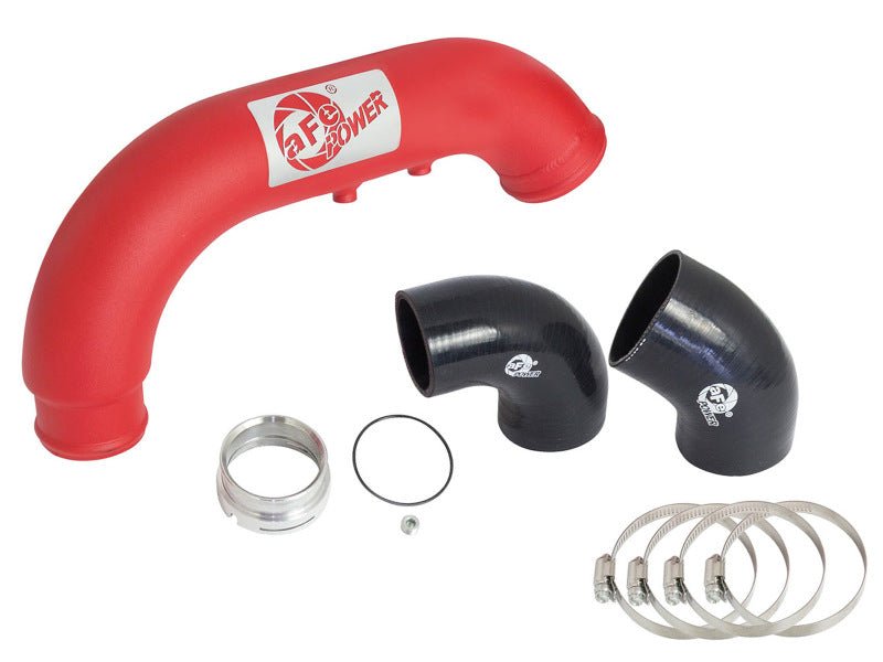 aFe BladeRunner 3in Red IC Tube Cold Side w/ Coupling & Clamp Kit 2016 GM Colorado/Canyon 2.8L - Intercoolers - aFe