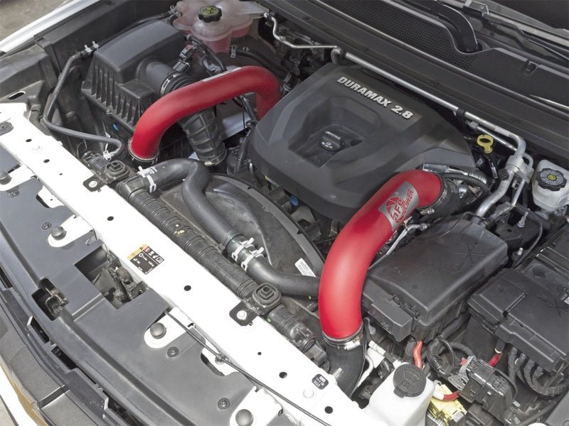 aFe BladeRunner 3in Red IC Tube Cold Side w/ Coupling & Clamp Kit 2016 GM Colorado/Canyon 2.8L - Intercoolers - aFe