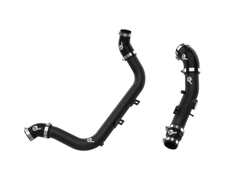 aFe BladeRunner Aluminum Hot and Cold Charge Pipe Kit Black 17 - 20 Hyundai Elantra GT L4 - 1.6L (t) - Intercoolers - aFe