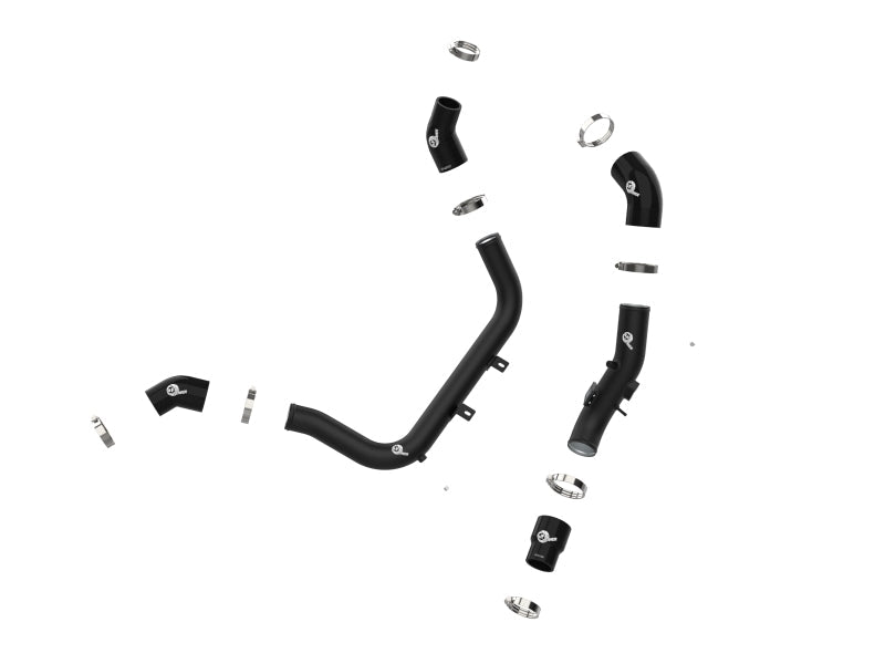 aFe BladeRunner Aluminum Hot and Cold Charge Pipe Kit Black 17 - 20 Hyundai Elantra GT L4 - 1.6L (t) - Intercoolers - aFe