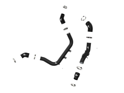 aFe BladeRunner Aluminum Hot and Cold Charge Pipe Kit Black 17 - 20 Hyundai Elantra GT L4 - 1.6L (t) - Intercoolers - aFe