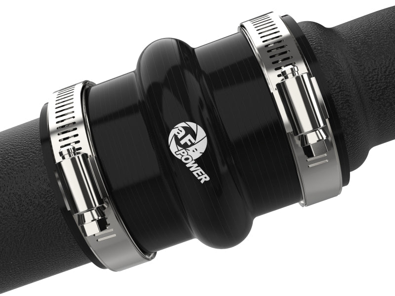 aFe BladeRunner Aluminum Hot and Cold Charge Pipe Kit Black Ford F-150 24-26 V6-2.7L (tt)-Intercoolers-aFe