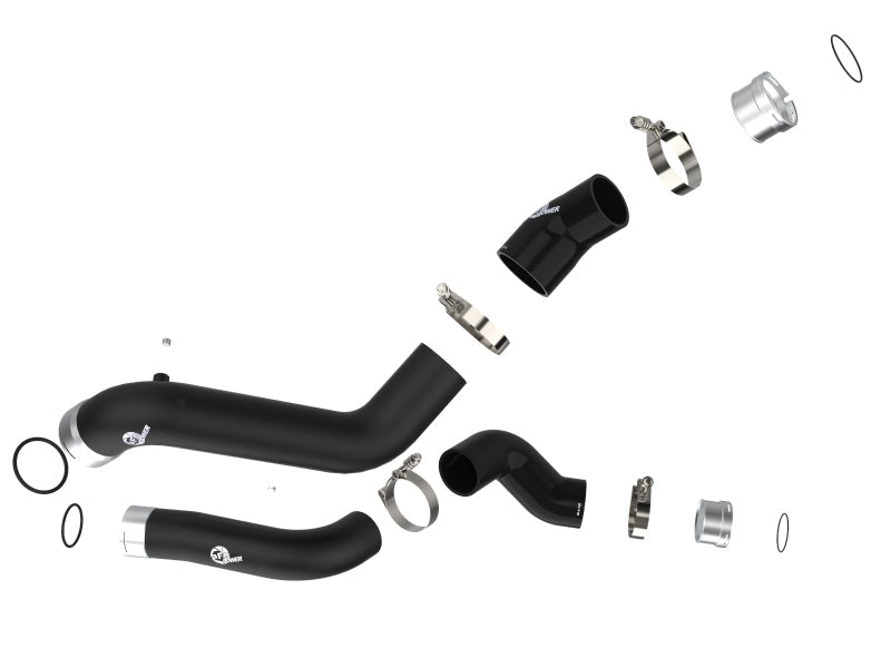 aFe BladeRunner Black Intercooler Hot & Cold Side Tubes Combo 19 - 20 GM Trucks 1500 L4 - 2.7L (t) - Intercoolers - aFe