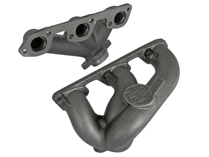 aFe BladeRunner Ported Ductile Iron Exhaust Manifold 07 - 11 Jeep Wrangler (JK) V6 - 3.8L - Headers & Manifolds - aFe
