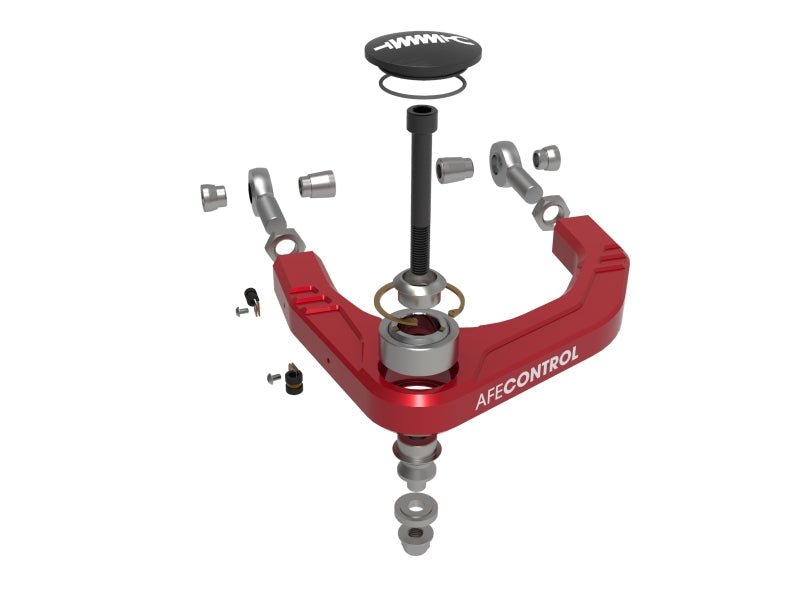 aFe Control 05 - 23 Toyota Tacoma Upper Control Arms - Red Anodized Billet Aluminum - Uncategorized - aFe