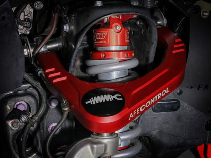 aFe Control 05 - 23 Toyota Tacoma Upper Control Arms - Red Anodized Billet Aluminum - Uncategorized - aFe