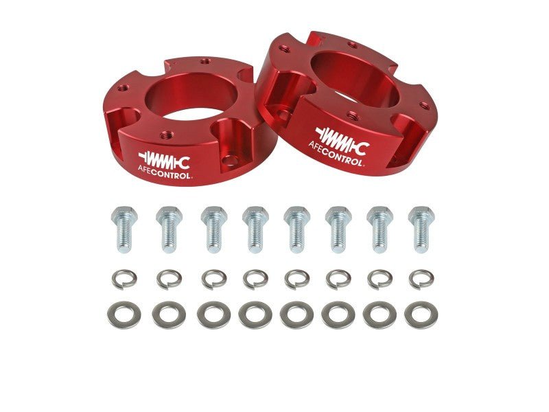 aFe CONTROL 1.875 IN Leveling Kit 22 - 23 Toyota Tundra - Red - Leveling Kits - aFe