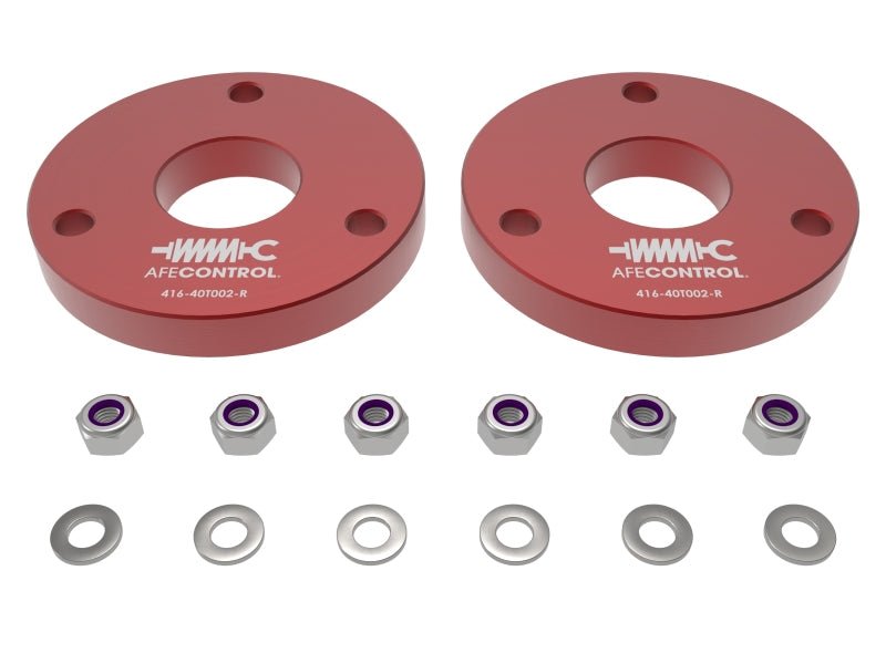 aFe CONTROL 23 - 24 Chevrolet Colorado ZR2 / GMC Canyon AT4X L4 2.7L (t) 1.25in Leveling Kit - Red - Leveling Kits - aFe