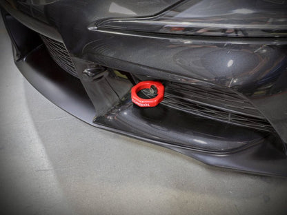 aFe Control Front Tow Hook Red 20 - 21 Toyota GR Supra (A90) - Other Body Components - aFe