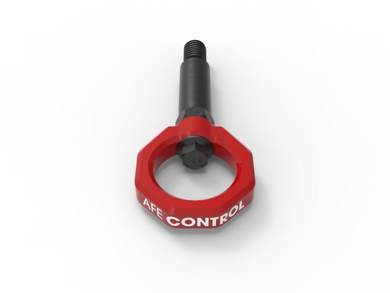 aFe Control Front Tow Hook Red 20 - 21 Toyota GR Supra (A90) - Other Body Components - aFe