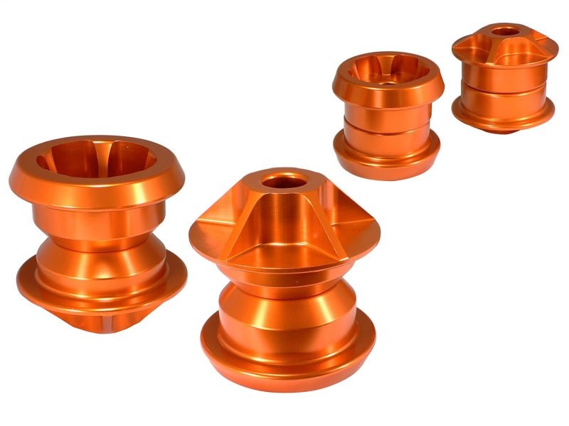 aFe Control PFADT Series Subframe Mount Set; Chevrolet Camaro 10 - 14 - Orange - Engine Mounts - aFe