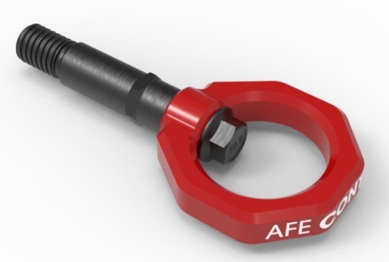 aFe Control Rear Tow Hook Red 20 - 21 Toyota GR Supra (A90) - Other Body Components - aFe