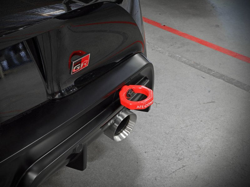 aFe Control Rear Tow Hook Red 20 - 21 Toyota GR Supra (A90) - Other Body Components - aFe