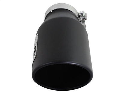 aFe Diesel Exhaust Tip Bolt On Black 4in Inlet x 6in Outlet x 12in - Catback - aFe