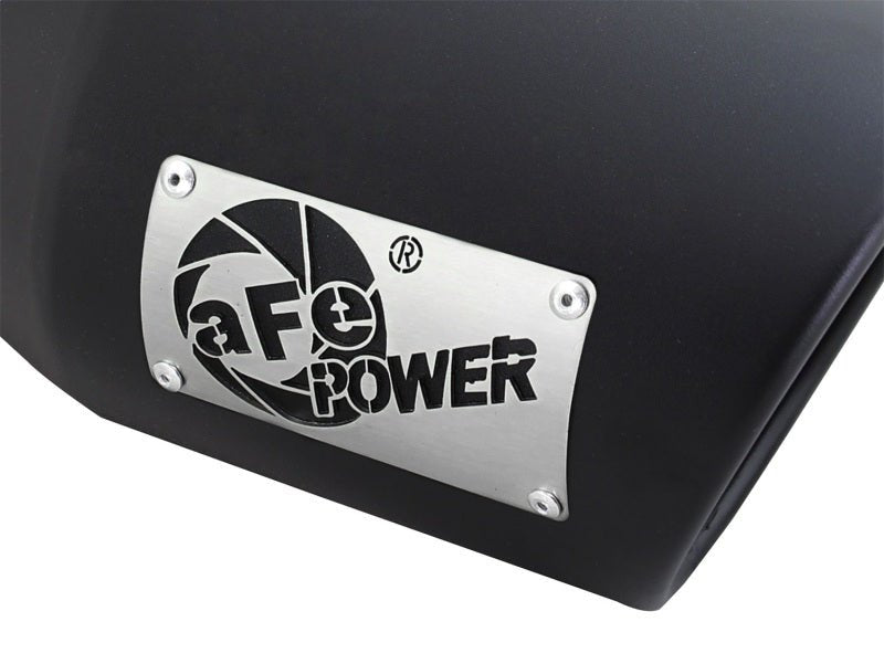 aFe Diesel Exhaust Tip Bolt On Black 4in Inlet x 6in Outlet x 12in - Catback - aFe