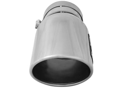 aFe Diesel Exhaust Tip Bolt On Black 5in Inlet x 7in Outlet x 12in - Right - Catback - aFe