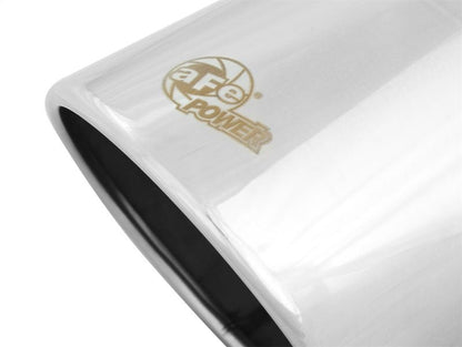 aFe Diesel Exhaust Tip Bolt On Polished 4in Inlet x 6in Outlet x 12in Length - Catback - aFe