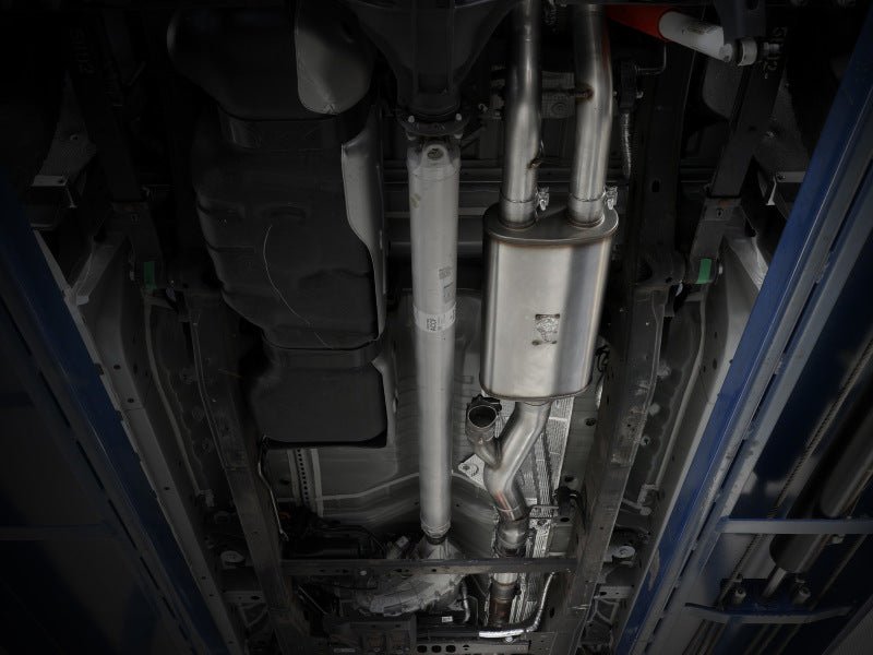 aFe Gemini XV 4in to Dual 3in 304 SS Cat - Back Exhaust w/ Cutout 19 - 21 GM Silverado/Sierra V8 - 6.2L - Catback - aFe