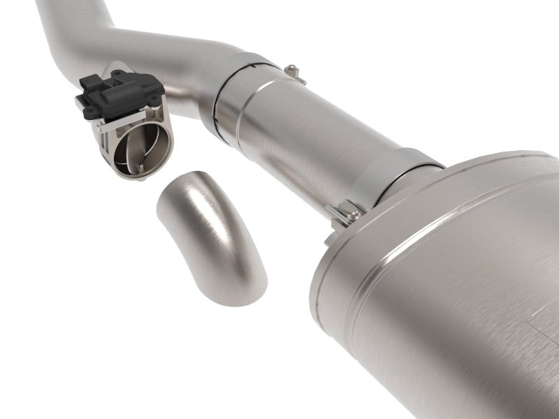 aFe Gemini XV 4in to Dual 3in 304 SS Cat - Back Exhaust w/ Cutout 19 - 21 GM Silverado/Sierra V8 - 6.2L - Catback - aFe