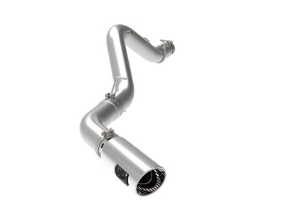 aFe Large Bore - HD 5 IN 409 SS DPF - Back Exhaust System w/Polished Tip 20 - 23 GM Truck V8 - 6.6L - Catback - aFe