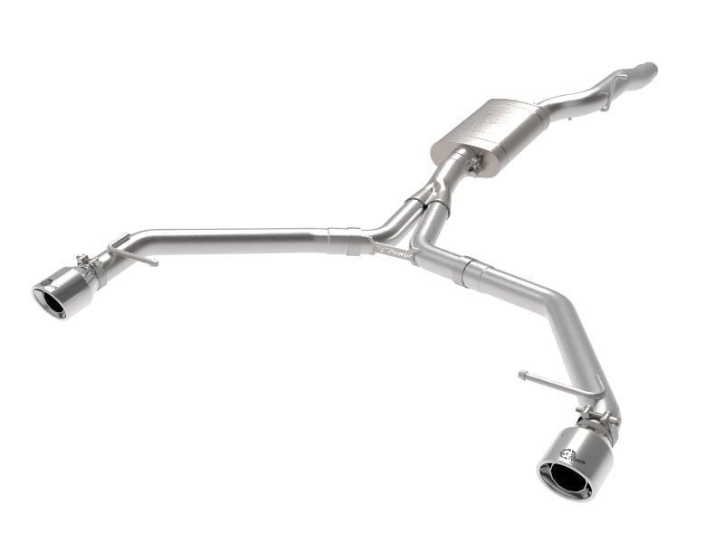 aFe MACH Force - Xp 13 - 16 Audi Allroad L4 SS Axle - Back Exhaust w/ Polished Tips - Axle Back - aFe