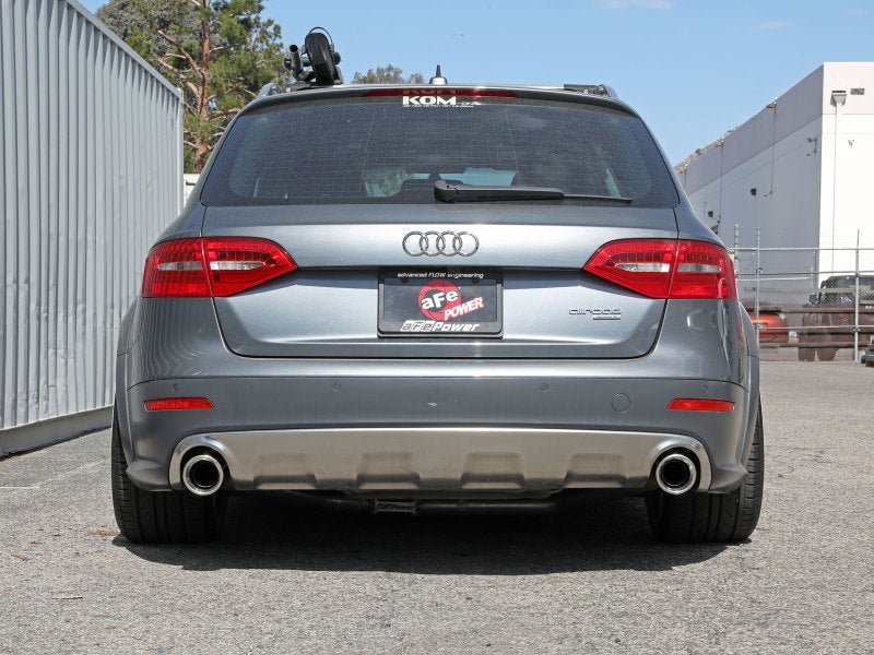 aFe MACH Force - Xp 13 - 16 Audi Allroad L4 SS Axle - Back Exhaust w/ Polished Tips - Axle Back - aFe