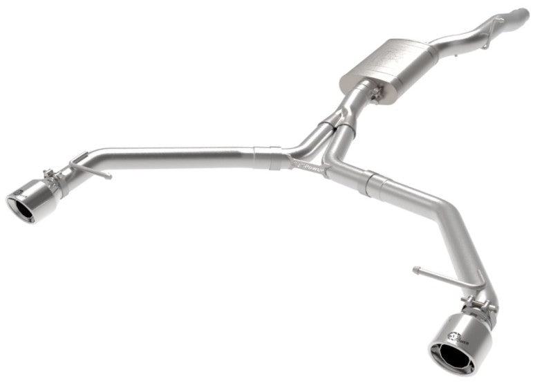 aFe MACH Force - Xp 13 - 16 Audi Allroad L4 SS Axle - Back Exhaust w/ Polished Tips - Axle Back - aFe