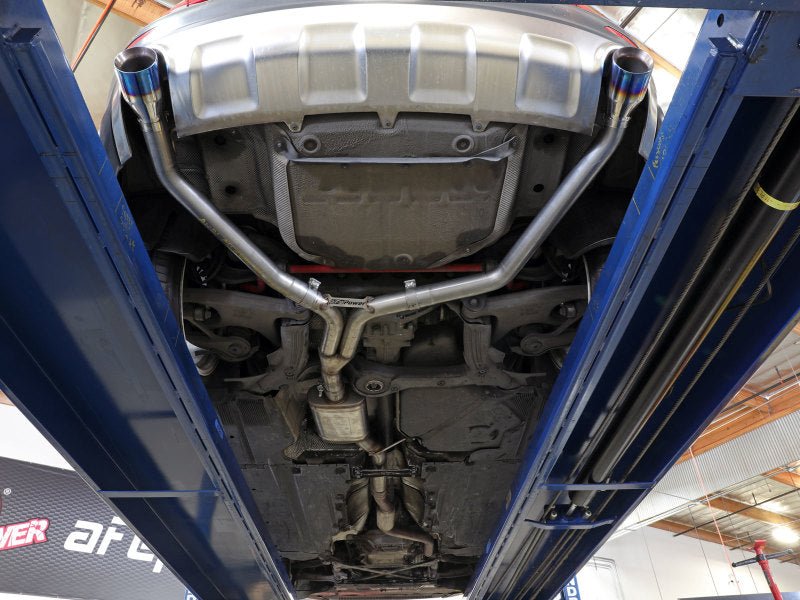 aFe MACH Force - Xp 13 - 16 Audi Allroad L4 SS Axle - Back Exhaust w/ Polished Tips - Axle Back - aFe