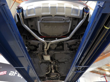 aFe MACH Force - Xp 13 - 16 Audi Allroad L4 SS Axle - Back Exhaust w/ Polished Tips - Axle Back - aFe
