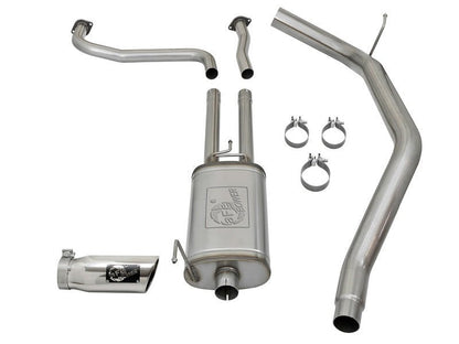 aFe MACH Force - Xp 2 - 1/2in Cat - Back Exhaust System w/ Polished Tip 16 - 17 Nissan Titan XD V8 5.6L - Catback - aFe