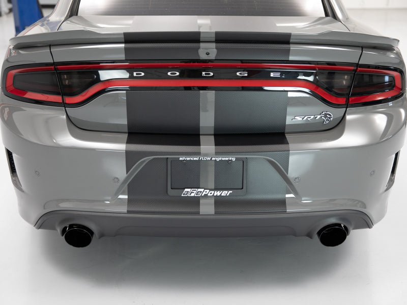 aFe MACH Force - XP 4 - 1/2in Black OE Replacement Exhaust Tips - 15 - 19 Dodge Charger/Hellcat - Tips - aFe